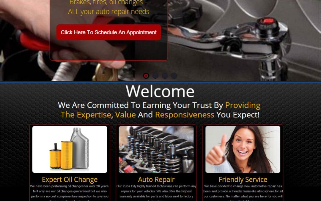 Auto repair website